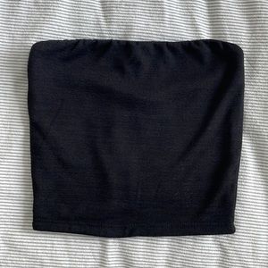 Aritzia Black Cropped Tube Top